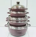 10 Dessini Italy Non Stick Ceramic Coating Cooking Pot Set Kitchen Cookware Rendang Memasak Periuk Memasak Pekakas Dapur. 
