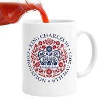 King Charles ใหม่ถ้วยพิธีบรมราชาภิเษก320มล. แก้วกาแฟชาในการระลึกถึงราชาแห่งบริเตนใหญ่สำหรับของขวัญจากเพื่อนร่วมงาน