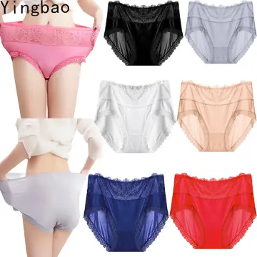 Yingbao 10 pcs Women Cotton Underwear High Waist Briefs Ladies
