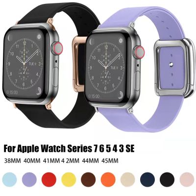 สายหนังสไตล์โมเดิร์นสำหรับสายคาด Apple Watch สายนาฬิกา IWatch Series 8 7 41มม. 45มม. IWatch Series 8 6 5 SE 40/44มม. 38/42มม.