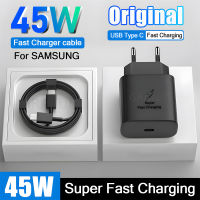 Pengecas Super 45W Asal Unsel S23 Samsung Galaxy S22 USB พิเศษ C Jenis C Kabel Cepat Mengecas Aksesori Chargeur Efon