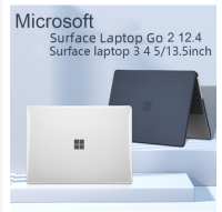 2022ใหม่ Microsoft Surface Laptop เคสโทรศัพท์โปร่งใส3 4 5 Go 2 12.4 13.5นิ้วฮาร์ดคริสตัลแมทเคสโทรศัพท์โปร่งใสอุปกรณ์เสริมด้านหน้าและด้านหลัง Microsoft ฝาครอบกระเป๋าป้องกันโน้ตบุค