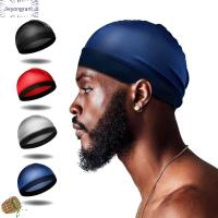 อีลาสติก หมวก durag ผู้ชาย ระบายอากาศได้ระบายอากาศ สีทึบทึบ หมวก durag หลากสี ของใหม่ หลากสี หมวกลายคลื่น สำหรับผู้ชาย