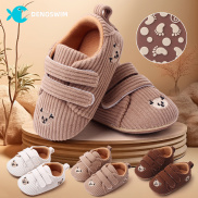 DENOSWIM 0-18Months Cute Bear Flat Shoes for Boys Girls Cartoon Infant