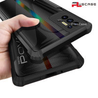 PlusCase สำหรับ Tecno Pova 2 เคสเบาะลมฮาร์ดคริสตัลใสกลับขอบนุ่มกันกระแทกป้องกันเต็มเคสใส่โทรศัพท์