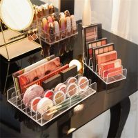 【YD】 Tray Storage Partition Transparent Desktop Makeup Blusher Cosmetics Shelf
