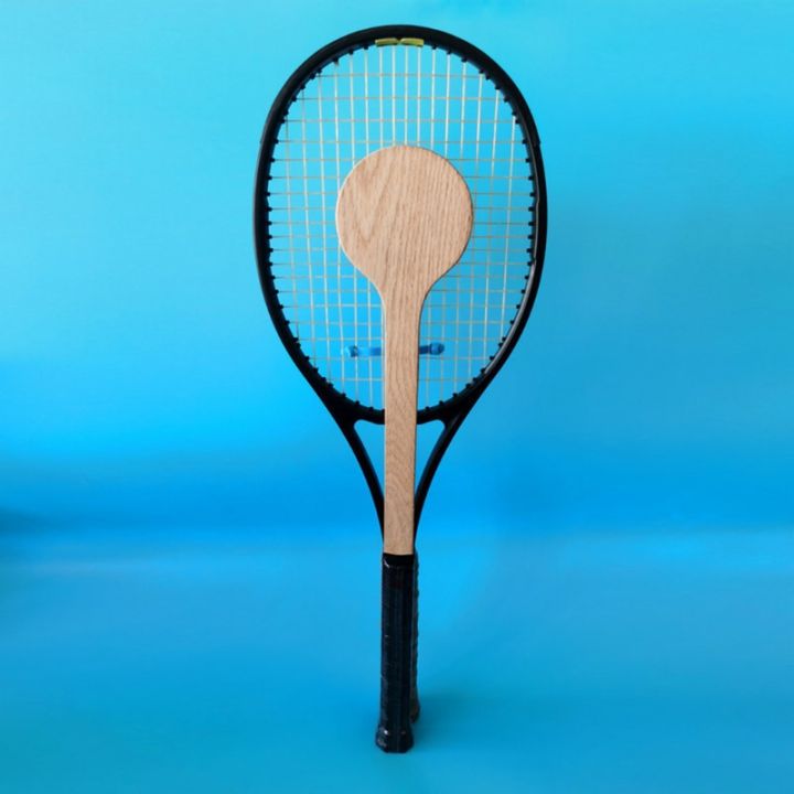 ตัวชี้เทนนิสไม้ช้อนเทนนิสไม้สำหรับตีอย่างถูกต้องฝึกตีปรับปรุงจุด