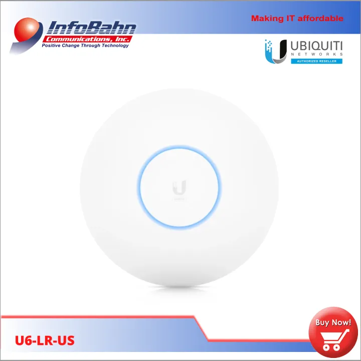 Ubiquiti Access Point WiFi 6 Long-Range |Best-in-class Wi-Fi coverage and  performance With its Wi-Fi 6 capability (U6-LR-US) (U6-LR) (U6 LR) (u6 lr)  | Infobahn | Lazada PH