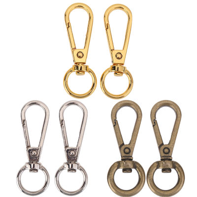 4pcs Vintage Metal Ring Carabiner for Luggage Bags Dog Buckle Snap Hook Bag Hanger Clasp DIY Sewing Tool Accessories