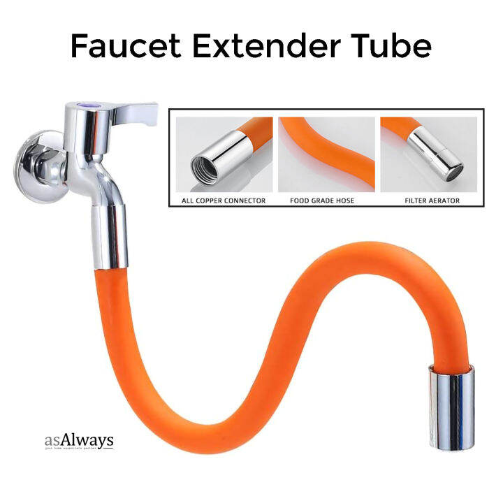 Faucet Extender Pipe 360° Free Bending Faucet Lengthening Extender