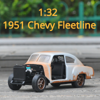 1:32 Fast &amp; Furious 1951 Chevy Fleetline รถบัสโลหะผสมรถโลหะ Diecast คลาสสิกรุ่นของเล่นคอลเลกชันของเล่นสำหรับของขวัญเด็ก J69