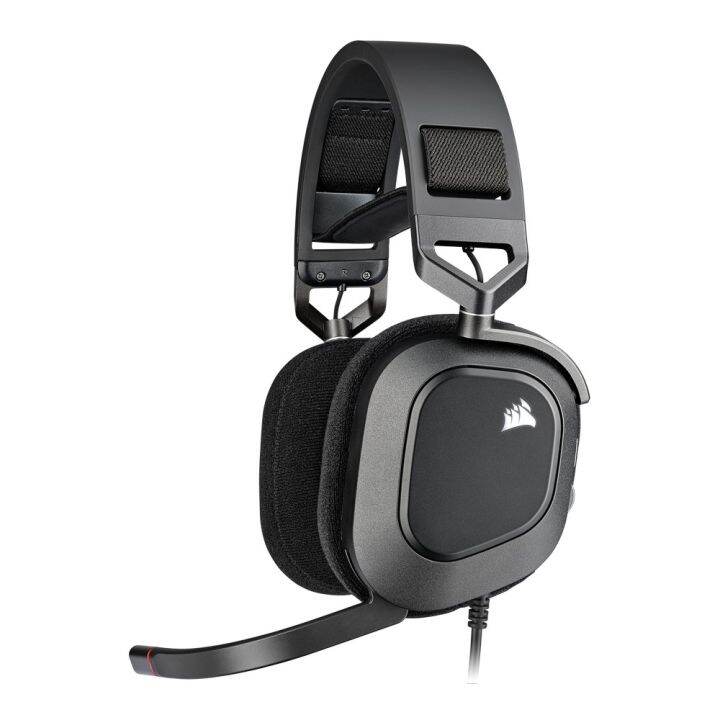 corsair-hs80-rgb-usb-headset-carbon-ca-9011237-ap-หูฟังเกมมิ่ง-มีสาย-สีดำ-ของแท้-ประกันศูนย์-2ปี