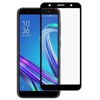 (เทคโนโลยีปัง) สำหรับ Asus Zenfone Max M1 ZB556KL ป้องกันเต็มพื้นที่ของจอภาพติดกาวเต็มปกป้องหน้าจอภาพยนตร์กระจกเทมเปอร์