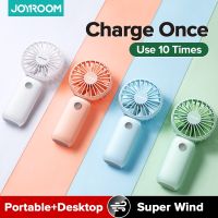 ♝ Joyroom Mini Handheld Fan USB Rechargeable With 3 Modes for Home Office Outdoor 10000mAh Quiet Fan