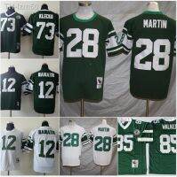 Jets เครื่องแบบเสื้อรักบี้ย้อนยุคเย็บปักถักร้อยการฝึกอบรมเกมสูทแขนสั้นเสื้อยืดตาข่าย 73 12 28