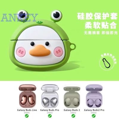 Suitable for for Samsung Galaxy Buds2 Pro / Buds 2 / Buds Pro / Buds Live Case Protective Cute Cartoon Covers Bluetooth Earphone Shell Headphone Portable