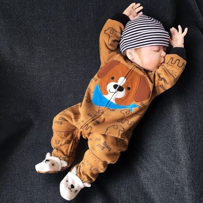 ชุดทารกแรกเกิดขนแกะอบอุ่น2023 Sp ชุดหมีชุดหมีชุดหมีชุดหมีขาสั้นผ้าคอตตอนสัตว์เอี๊ยมสั้นสำหรับเด็กเตาะแตะจิ้งจอกไดโนเสาร์เกาหลี