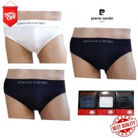 AB Pierre Cardin PC-332 กางเกงในSeamless 1ตัว microfiber 93% elastane 7% มี 3 สี ขาว ดำ กรม men underwear ส่งฟรี