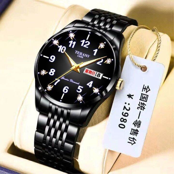 hot-seller-fully-automatic-pure-mechanical-watch-mens-korean-version-simple-waterproof-calendar-luminous-high-end-fashion-brand