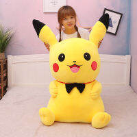 Pikachu ตุ๊กตาของเล่นยัดนุ่นหมอนกอดตุ๊กตาผ้าของขวัญวันเกิดเด็กหญิงเด็กชายตุ๊กตานอน