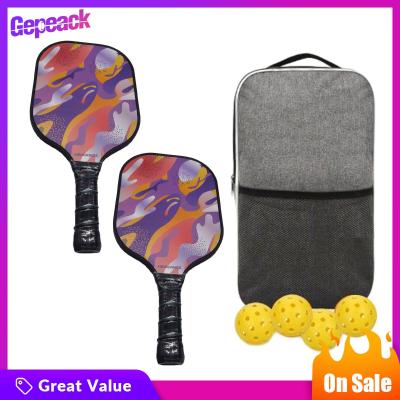 Gepeack ชุดไม้พิคเกิลบอลสำหรับเด็กและผู้ใหญ่2ชิ้น