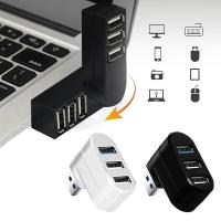 [HOT HAIXWLXKWW 589] 3พอร์ต USB 3.0 Hub หมุนได้ความเร็วสูงอะแดปเตอร์แยกการถ่ายโอนข้อมูลสำหรับแล็ปท็อป MacBook