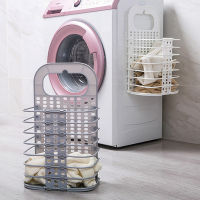 Folding Laundry Basket Wall Mounted large Bin Toy storage Box Bathroom Toilet Living Room Storage Save Space Case Cleaner Helper