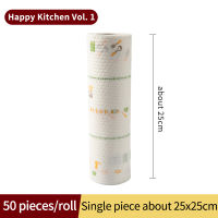 50 PcsRoll of Reusable Lazy Rags Kitchen Cleaning Dish Cloth Hand Towel Rolls Organic Dish Cloth Bamboo Towels