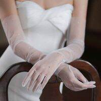 ♝☞☑ High Quality Wedding Gloves Long New Design 2023 Lace Elbow Tulle Gloves All Finger Womens Wedding Dress Party Accessories