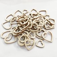 【YF】✒✓  100Pcs Chip Wood Slice Supplies Wedding Decoration Hanging Ornament