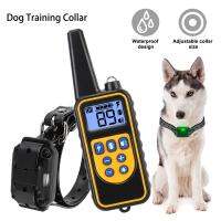 ZZOOI Pet Dog Training Collar With LCD Display 800m Electric Rechargeable Shock Vibration Sound