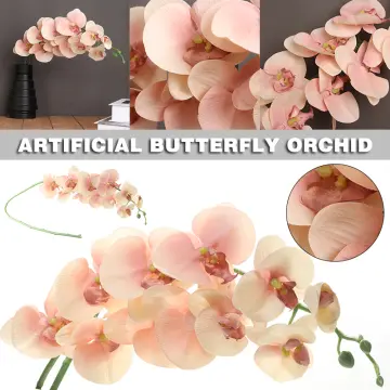 1 Bunch 8 Heads Artificial Silk Butterfly Orchid Artificial Flower
