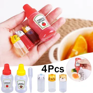 1set Mini Seasoning Sauce Bottle Cute Cartoon Mini Sauce Containers Soy  Sauce Seasoning Bottle For Bento Box Kitchen Accessories
