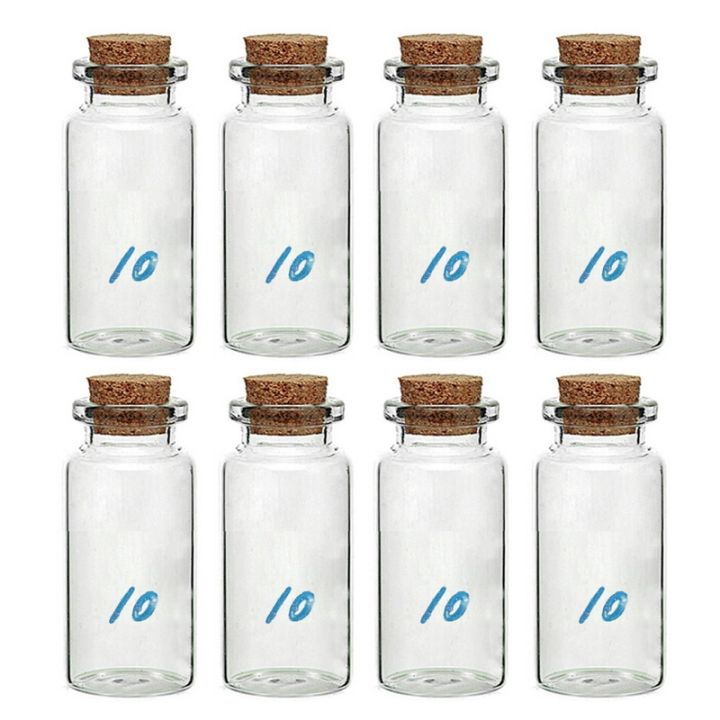 8-pcs-10-ml-small-cork-bottle-clear-glass-bottle-wishing-bottle