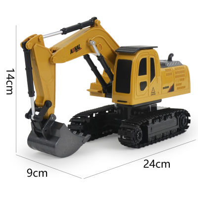 RC Excavator Bulldozer ของเล่น120 6CH รีโมทคอนลรถยนต์ก่อสร้างรถบรรทุกวิศวกรรมยานพาหนะ Crawl Dumper เด็ก Light Music