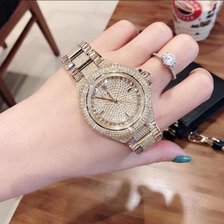 Michael Kors Darci Crystal Paved Gold Ladies Diamond Watch MK3727  Big  Daddy Watches