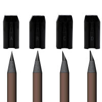 เครื่องมือสักไมโครเบลดดิ้งกบเหลาดินสอเขียนคิ้ว4 In 1สำหรับปากกาสร้างเส้นใยการแต่งหน้า