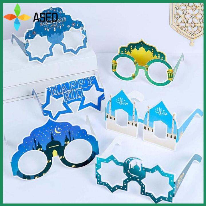 ASED Prom Party Glasses Frames Cosplay Prom Paper Glasses Selfie Props