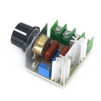 2pc AC 220V 2000W SCR Voltage Regulator Thermostat Electronic Voltage Regulator Module Dimming Dimmers Motor Speed Controller Electrical Circuitry  Pa