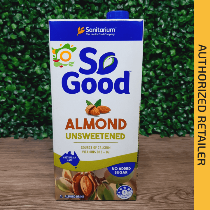 So Good Almond Milk Unsweetened 1L | Vegan | Lazada PH