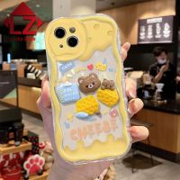 เคสโทรศัพท์3D น่ารักลายหมีกระต่ายครีมเป็ดคลื่นลูกหมีการ์ตูนน่ารักสำหรับ OPPO C21 C21Y C25Y C30 C31 C35 C33 C51 C53 C55 10 Realme Narzo N55 Narzo N53 Narzo 50A Narzo 50i นายก Narzo นุ่มป้องกันด้านหลังผ้าคลุม