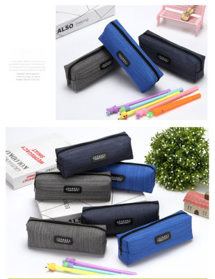 Durable Stationery Organizer Portable Pen Pouch Trendy Zipper Pen Case Oxford Cloth Pencil Bag Creative Pencil Case Zipper Pen Box
