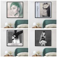 ♤Plant Ariana Grande โปสเตอร์ยอดนิยมนักร้องอัลบั้มเพลงขอบคุณผ้าใบวาดภาพถัดไปศิลปะบนผนังโปสเตอร์และพิมพ์ตกแต่งบ้าน