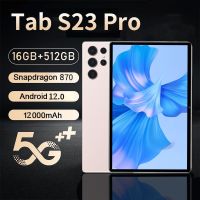 แท็บ S23 Tablet Pro 12นิ้ว Snapdragon 870แอนดรอยด์12 WQHD + แท็บเล็ตแรม12GB รอม512GB ทุกรุ่นแท็บเล็ตโปร5G