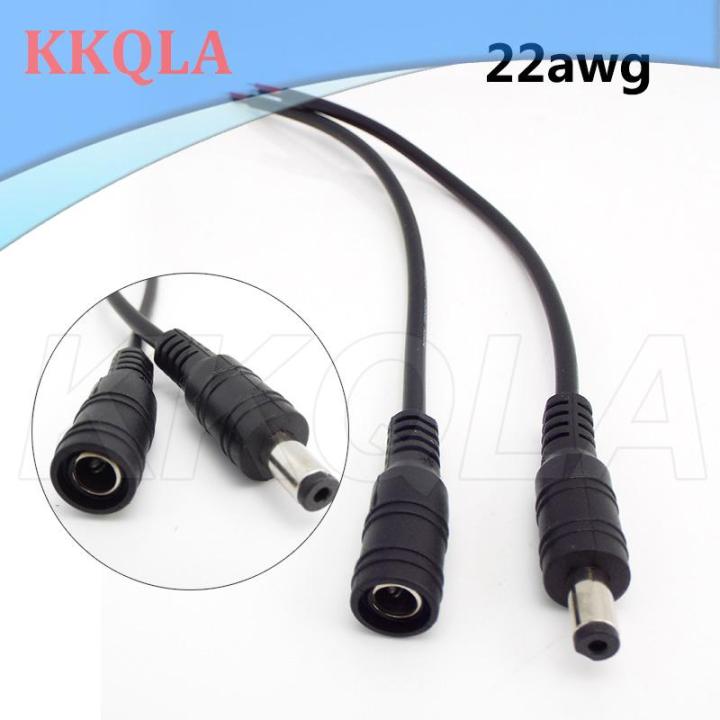 qkkqla-16-18-20-22awg-7a-10a-dc-male-female-power-supply-connector-extension-cable-5-5x2-1mm-copper-wire-current-for-led-strip-light
