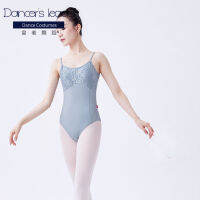 Women Ballet Leotards Dance Camisole Adult Gymnastics Leotard Lace Splicing Sexy V Back Ballet Costume топик женский Summer