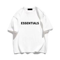 【New】Essentials Letter Print T Shirt Summer Pure Cotton Men T-Shirt Streetwear Fashion Brand Top Oversized Women Tee Free Shipping