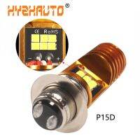 【ใหม่】 HYZHAUTO 1Pcs H6M P15D หลอดไฟ LED สำหรับรถจักรยานยนต์ไฟหน้า P15D-25-1 Moped สกู๊ตเตอร์ไฟหน้า Hi/ต่ำ1200Lm 12V