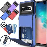 [Phone case]สำหรับ Samsung Galaxy S10 Plus S22 Ultra S21 S9 S8หมายเหตุ10 9 8กระเป๋าสตางค์5-บัตรกระเป๋าสำหรับ A7 A8 A9 2018 A750