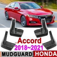 4Pcs Set Molded Front Rear Mud Flaps Splash Guards For Honda Accord 2018 - 2021 Fender Liner Mudguards 2019 2020 Cars Tires Rims